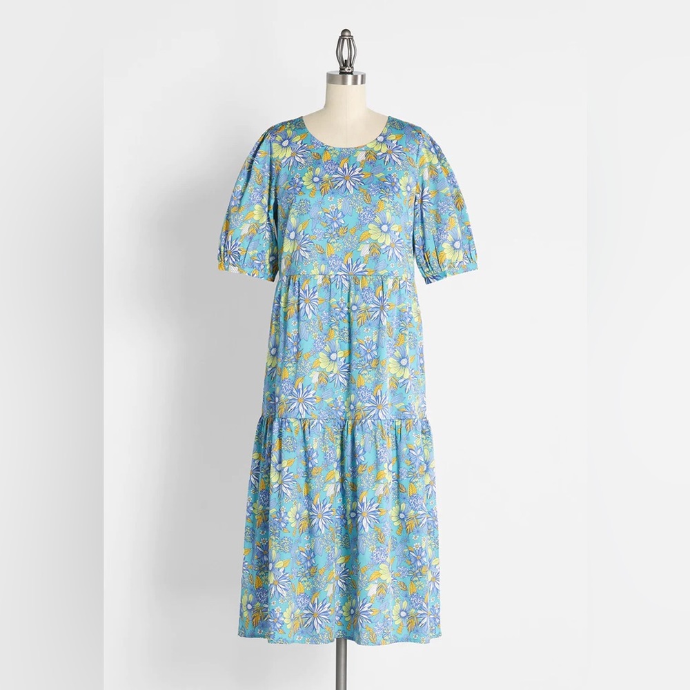 Modcloth High Tea, High Time Midi Dress